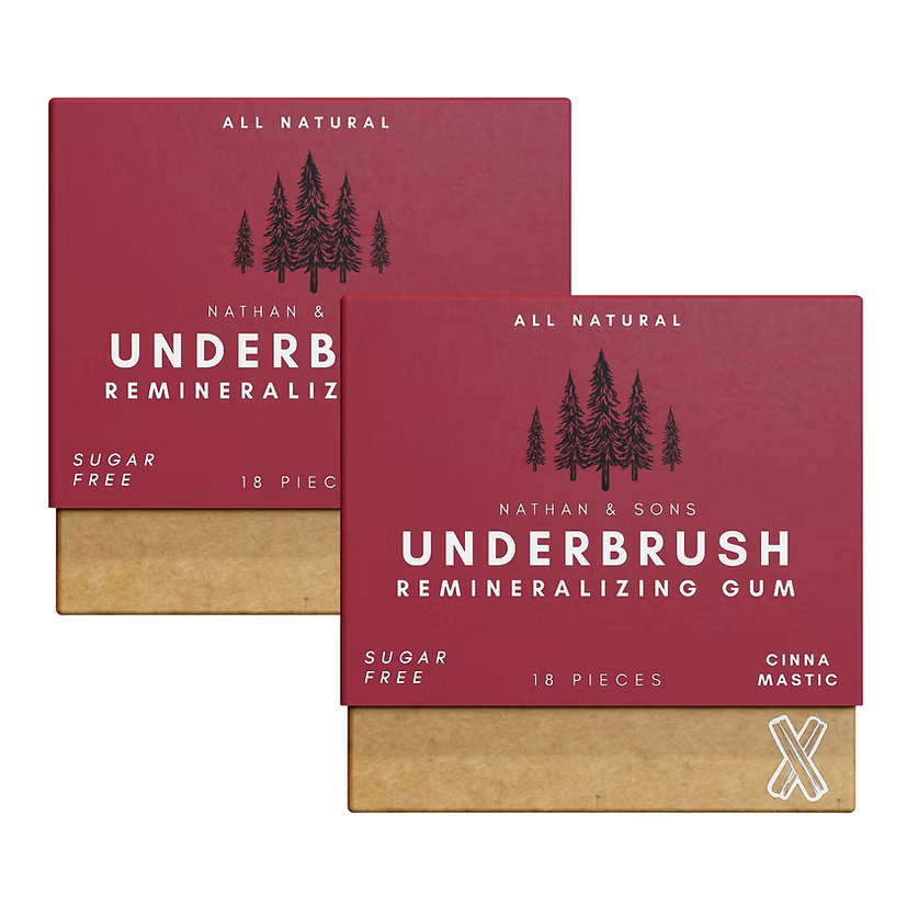 Underbrush re-mineralizing gum